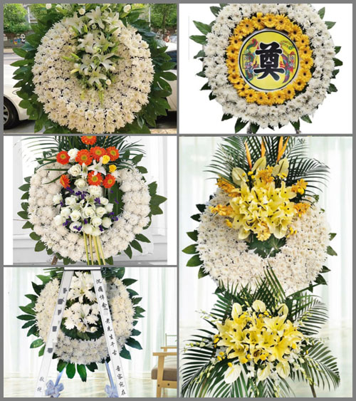 广东肇庆市德庆县官圩镇沙旁村花圈速递